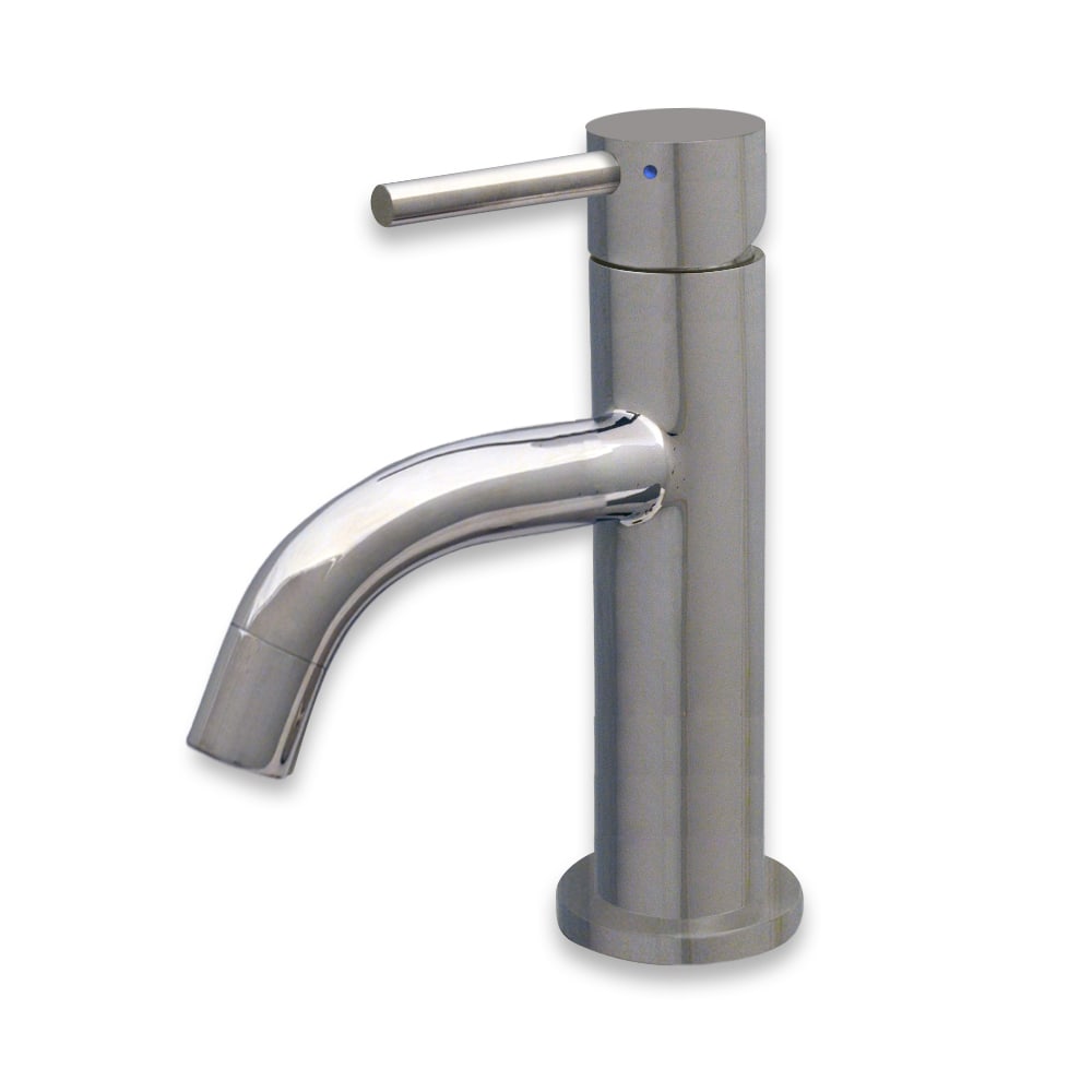 Whitehaus, Whitehaus WHS1010-SB-PSS Waterhaus Single Lever Small Bathroom Faucet