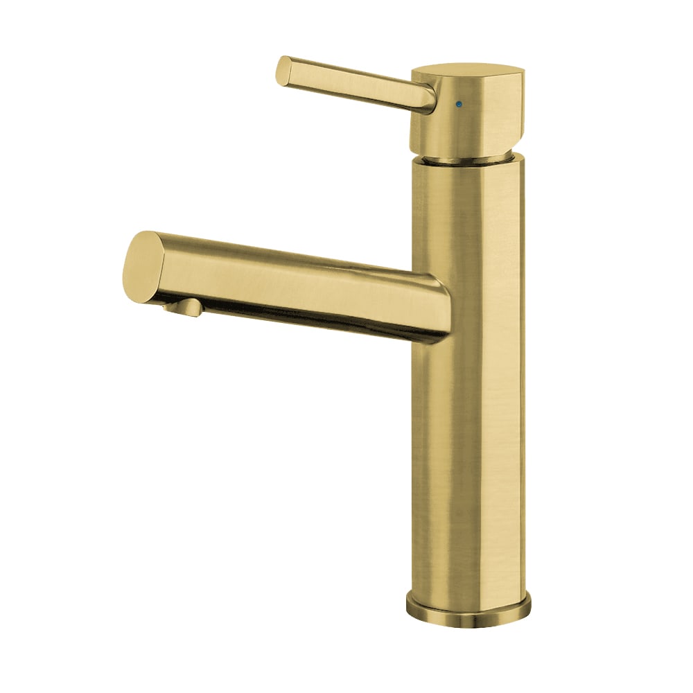 Whitehaus, Whitehaus WHS1206-SB-B Waterhaus Solid Stainless Steel Single Lever Elevated Bathroom Faucet