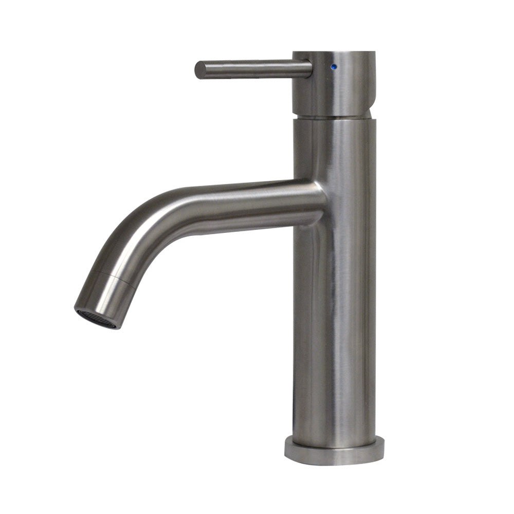 Whitehaus, Whitehaus WHS8601-SB-BSS Waterhaus Single Lever Elevated Bathroom Faucet