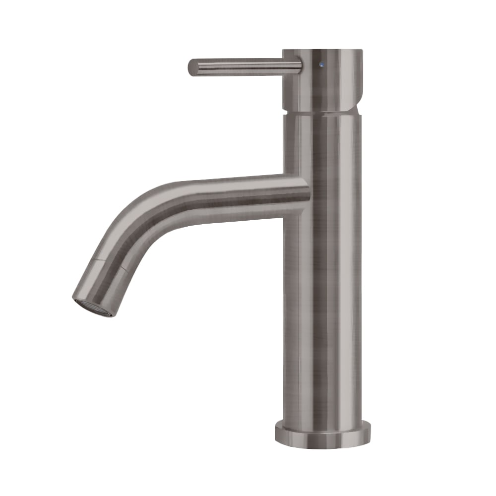 Whitehaus, Whitehaus WHS8601-SB-GM Waterhaus Stainless Steel Single Lever Elevated Bathroom Faucet