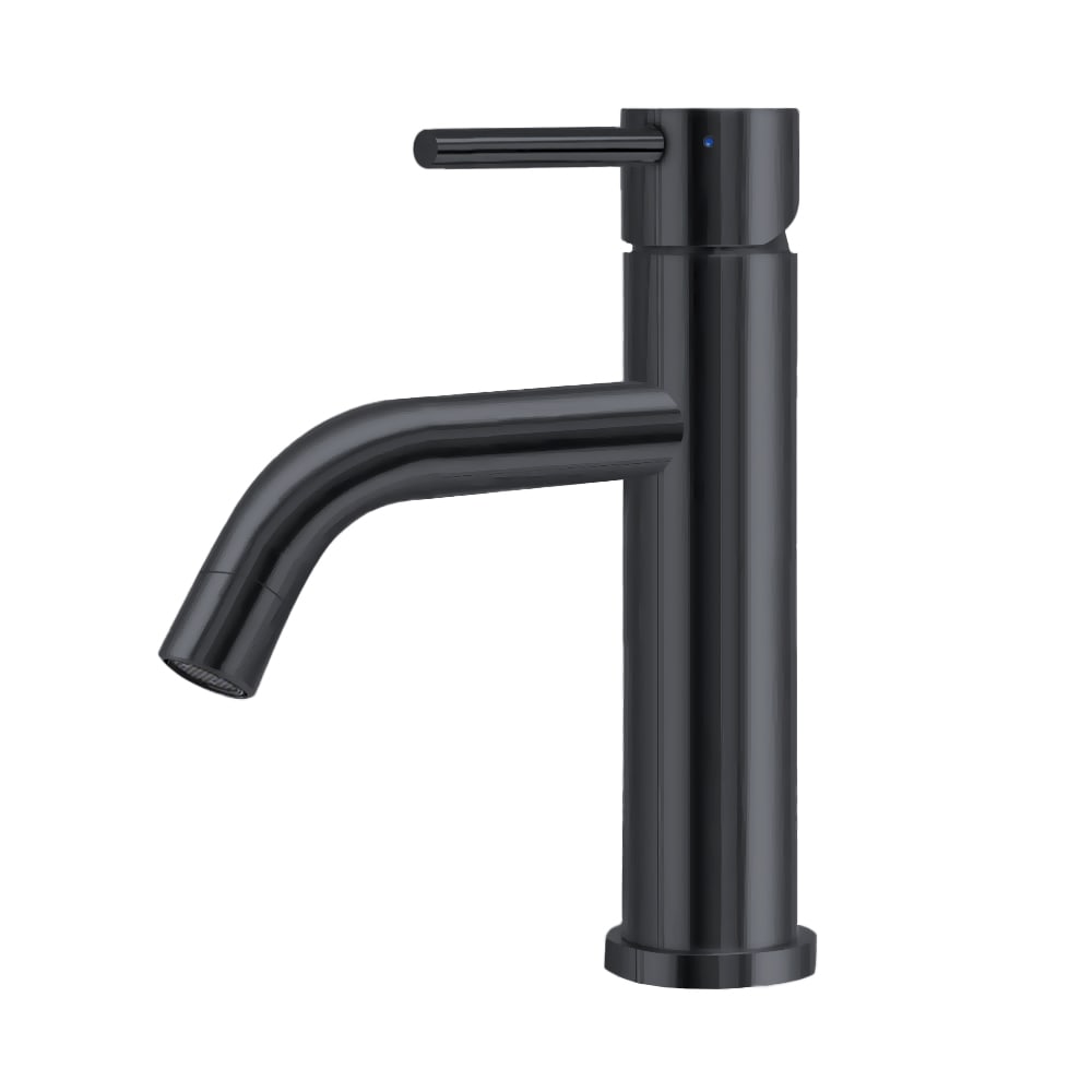 Whitehaus, Whitehaus WHS8601-SB-MBLK Waterhaus Single Lever Elevated Bathroom Faucet