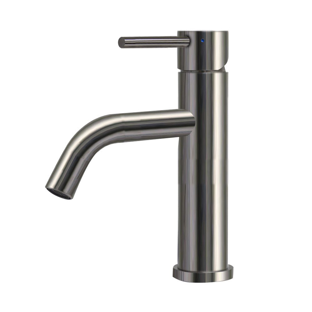 Whitehaus, Whitehaus WHS8601-SB-PSS Waterhaus Single Lever Elevated Bathroom Faucet